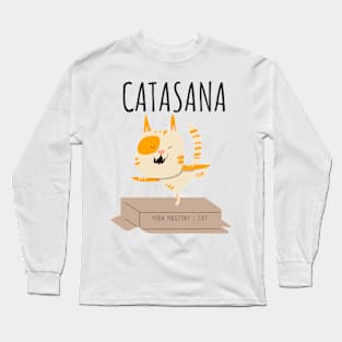 Catasana. Yoga Mastery : Cat Long Sleeve T-Shirt